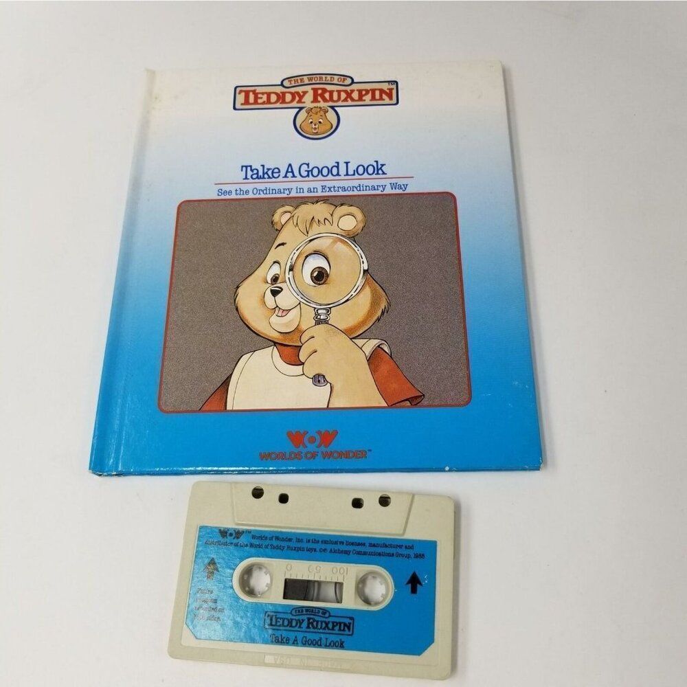 Vintage Teddy Ruxpin Take A Good Look Ordinary into Extraordinary Book Cassette
